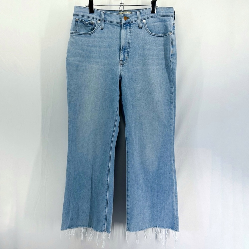 Madewell The Perfect Vintage Flare Crop High Rise Jeans Size 31